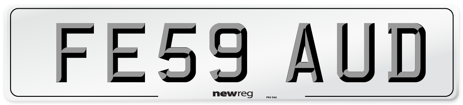 FE59 AUD Number Plate from New Reg